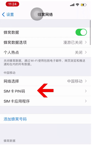 新晃苹果14维修网分享如何给iPhone14的SIM卡设置密码 