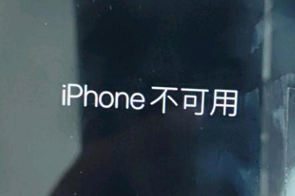 新晃苹果服务网点分享锁屏界面显示“iPhone 不可用”如何解决 